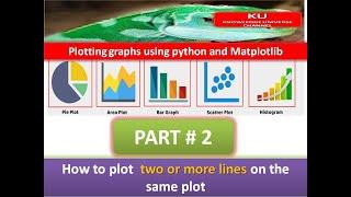 Plotting graphs Python and Matplotlib:  Plot  two or more lines on the same plot IN 5 MIN -PART #2 -