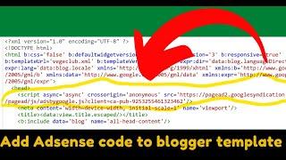 How to Insert Google Adsense Auto Ads Code in Blogger