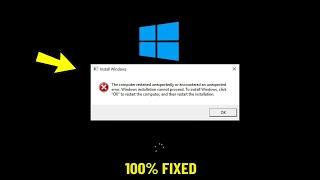 Fix The computer restarted unexpectedly or encountered an unexpected error Windows 10/11/7 ️