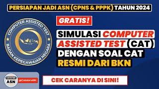 Cara Ikut Simulasi Tes CAT CPNS & PPPK Resmi dari BKN – Contoh Soal Tes CPNS & PPPK