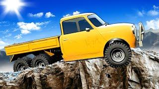 Driving Trucks Up a DANGEROUS CLIFF.. (Snowrunner)