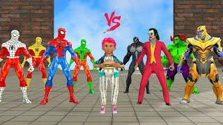 Team Spider Man's dramatic Battle Bad Guy Joker: Rescue Kid Spider vs the Hamburger was Stolen