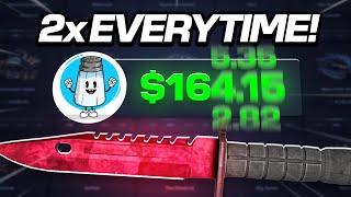 I doubled my bet EVERY TIME on CSGOBIG($12,000 PAYOUT?!)