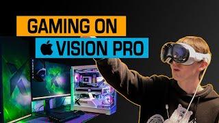 We used Apple Vision Pro with a Gaming PC 