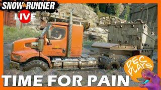 PAIN TIME (No AWD/Diff Lock Farming) - Snowrunner - LIVE