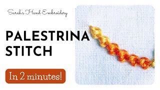 How to do Palestrina Stitch