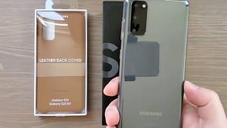 Official Samsung Galaxy S20 Leather Cover Unboxing And First Impressions