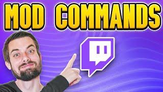 Twitch Mod Commands List (ALL Commands)