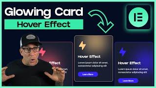 New Elementor Design Trick - Glowing Cursor on Card Hover