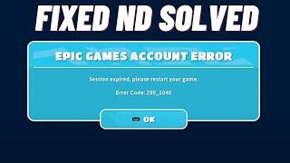 How to Fix Fall Guys Error Code : 200_1040 | Session expired, please restart your game