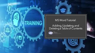 Adding, Updating, and Deleting a table of Contents │ Shea Writing and Training Solutions