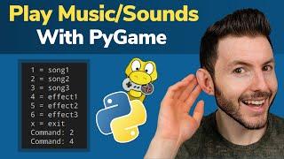 How to Play Audio Files (Sound Effects and Music) in Python Using Pygame (Mp3 and Others)