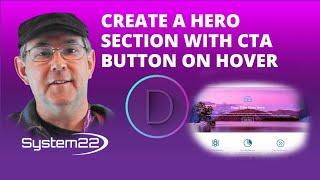 Divi Theme Create A Hero Section With CTA Button On Hover 