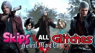 Devil May Cry 5 - All SKIPS AND GLITCHES For Speedrun