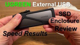 UGREEN M.2 NVMe Hard Drive Enclosure SSD Review & unboxing + Speed Results
