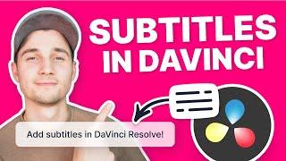 How to Add Subtitles in DaVinci Resolve
