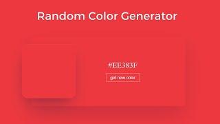 How to generate random colors using Javascript | Step by Step explained for beginners