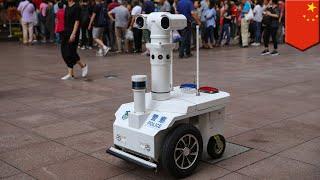 Cute police robot patrols Shanghai recording your facial deets and identity - TomoNews