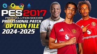 PES 2017 | OPTION-FILE 24/2025 PROFESSIONAL-PATC V-7.4 | 7/21/24 | PC