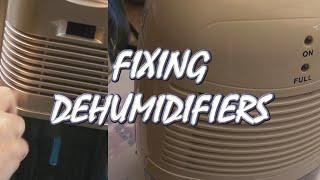 VLOG - Fixing 2 Different Dehumidifiers & Common Faults