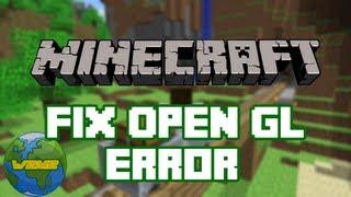 Minecraft - How To Fix The OpenGL Error (Windows 7)