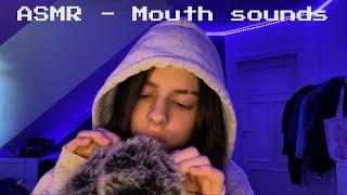 ASMR  | Mouth Sounds [ searching for bugs, inaudible whispering, mic brushing ]