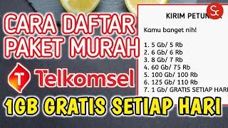 Baru! Cara Daftar Paket Data Murah Telkomsel & Cara Dapat Kuota Gratis Dari Telkomsel Setiap Hari