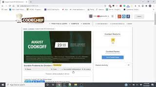 CodeChef August Cook-Off 2020 Screencast + (Most) Solutions | Rank 15