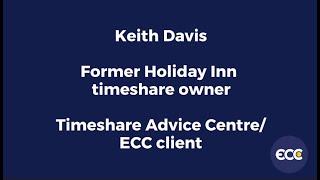 Testimony video from ECC client freed from Holiday Inn timeshare