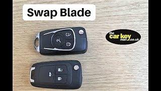 Insignia Astra Mokka Corsa Key Upgrade Blade Swap HOW TO