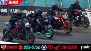 DRAG RACING: Ducati Diavel  GSXS750  FZ1 CB1000R  Multistrada GSR750 R6  Carnival Cup 2024