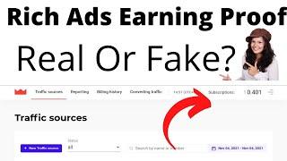 Rich Ads Earning Proof | Rich Ads | Adsense Alternative