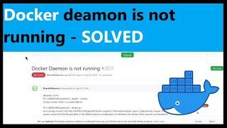 Docker Daemon is not running | How to start docker deamon in windows | Docker run hello-world