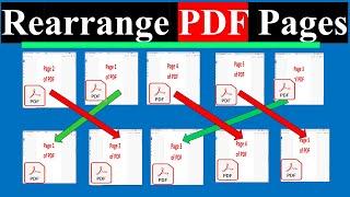 How to Rearrange PDF Pages | Reorder Pages of PDF File