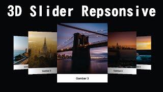 3D Slider Responsive | HTML CSS SwiperJS