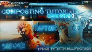 Composting Like Gojo Full Tutorial [EDIT/AMV] - FREE PROJECT FILE!! + WITH ALL FOOTAGE