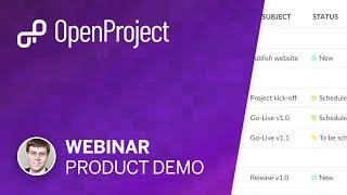 OpenProject product demo (webinar)