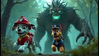 Paw Patrol Ultimate Rescue | CHASE Is Attacked By Halloween Plants?! Funny Story | Rainbow 3