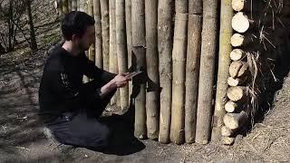 Dugout in the forest,  Bushcraft final, do it yourself fireplace stove