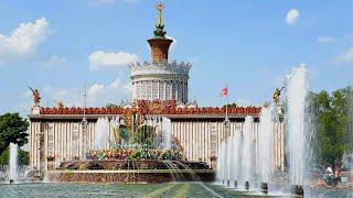 A walk around Moscow: fountains of VDNKH