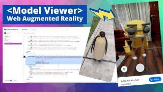 Web Augmented Reality with Google | Model Viewer WebAR | GLB USDZ