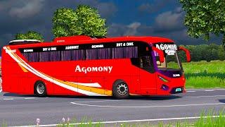 Dhaka-Rangpur-Dinajpur | Agomoni Express | Scania K360 | Solmon Alice Gaming