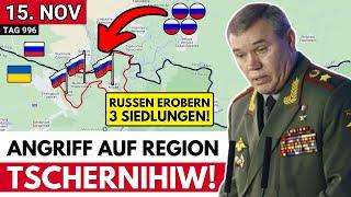 Russen überfallen Oblast Tschernihiw & besetzen 3 Siedlungen, im Donbass verliert Ukraine 4 Dörfer!