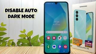 How To Solve Auto Dark Mode On Samsung Galaxy A16 5G