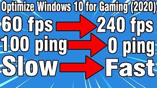How To Optimize Windows 10 for Gaming(Working 2023!) Increase FPS and Performance!