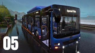 [PS5] [4K60FPS] Bus Simulator 21 Next Stop - Relax Long Rain Route with Man Lion's City (Part 5)