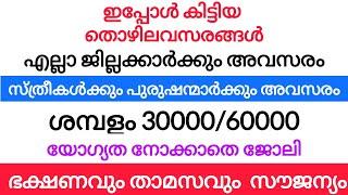 2024 Kerala Job vacancy/latest job vacancy in kerala/kerala job vacancy today/job vacancy 2024