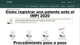 Como patentar un producto en mexico || Como registrar una patente en México️