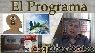 Qué es el Programa Arquitectónico