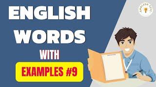 English Words With Examples | English Vocabulary Words with Meaning | Lesson 9 